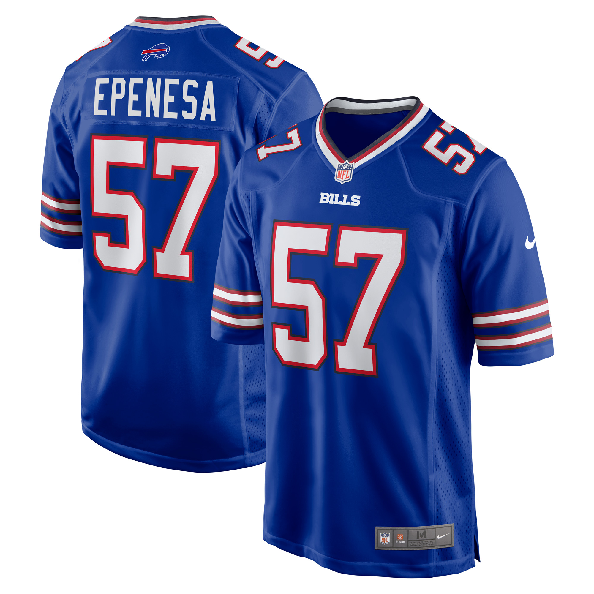 Men's Nike A.J. Epenesa Royal Buffalo Bills Game Player Jersey - Image 2