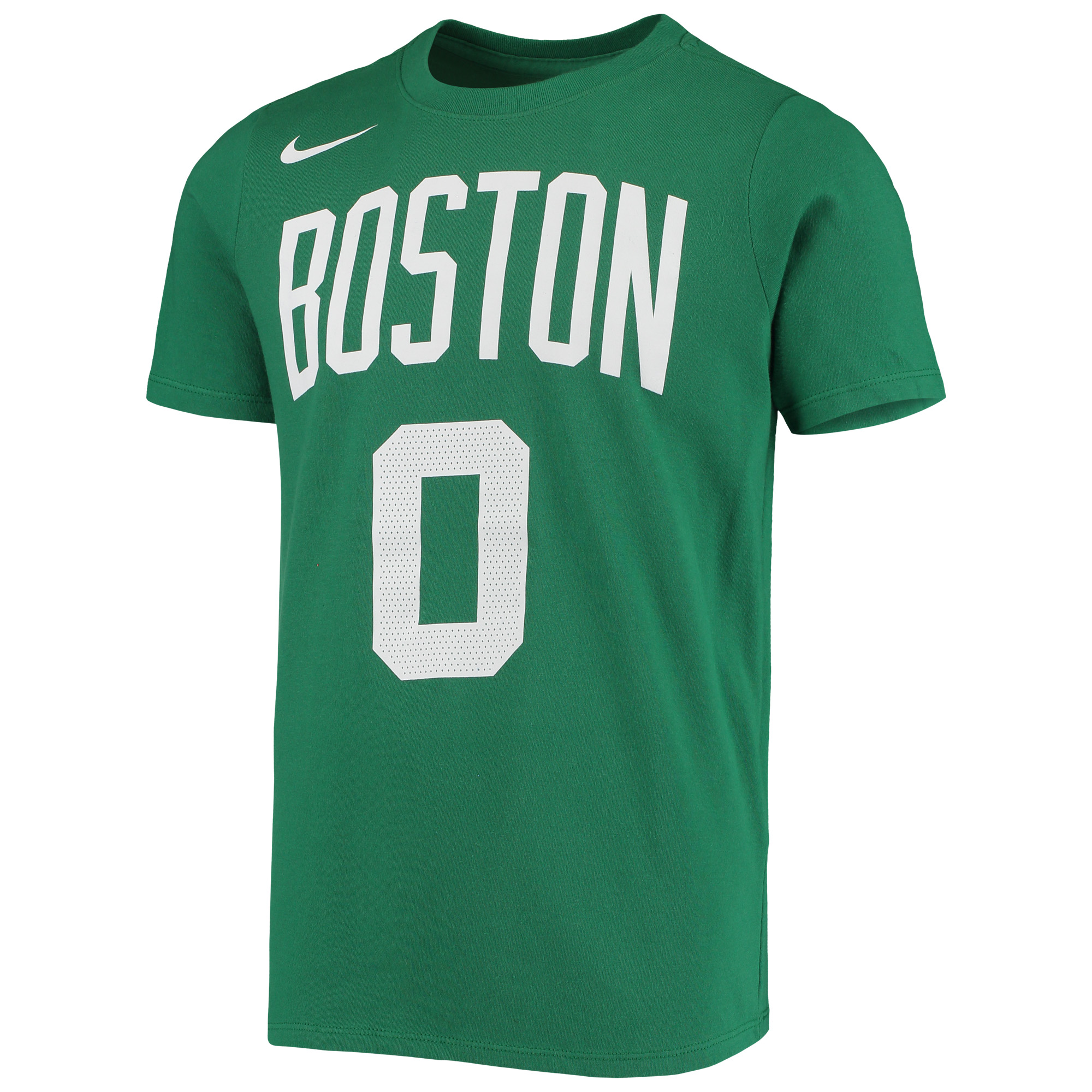 Youth Nike Jayson Tatum Kelly Green Boston Celtics Logo Name & Number Performance T-Shirt - Image 6