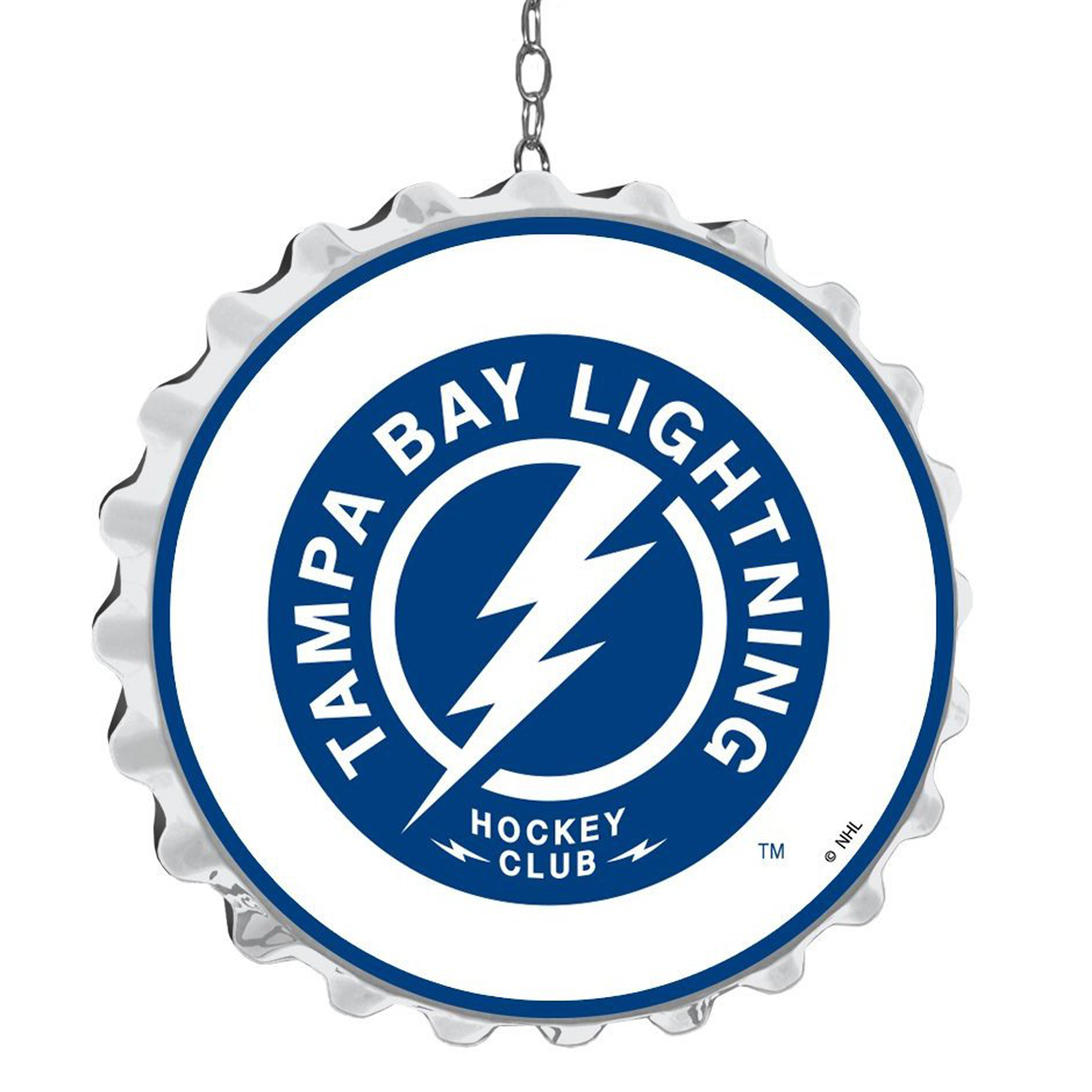 Tampa Bay Lightning 19" Bottle Cap Wall Art Dangler - Image 3