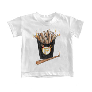 Toddler Tiny Turnip White Pittsburgh Pirates Hot Bats T-Shirt