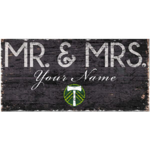 Portland Timbers 6'' x 12'' Personalized Mr. & Mrs. Sign