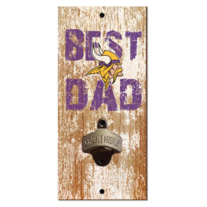 Minnesota Vikings 5'' x 12'' Best Dad Bottle Opener