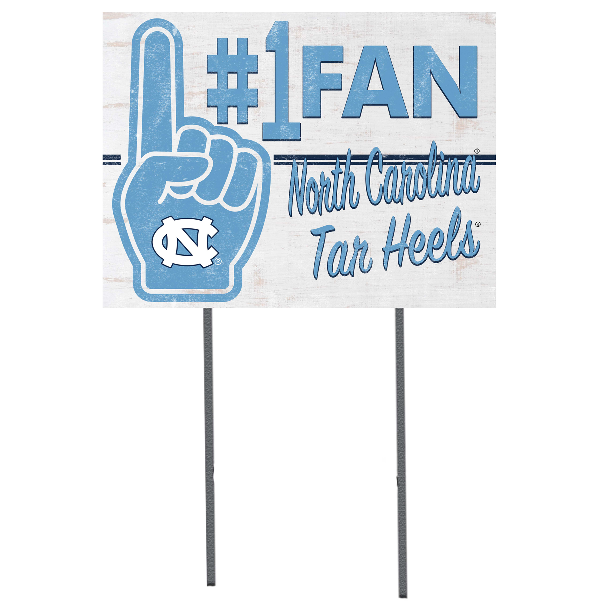 North Carolina Tar Heels 18'' x 24'' #1 Fan Yard Sign - Image 4