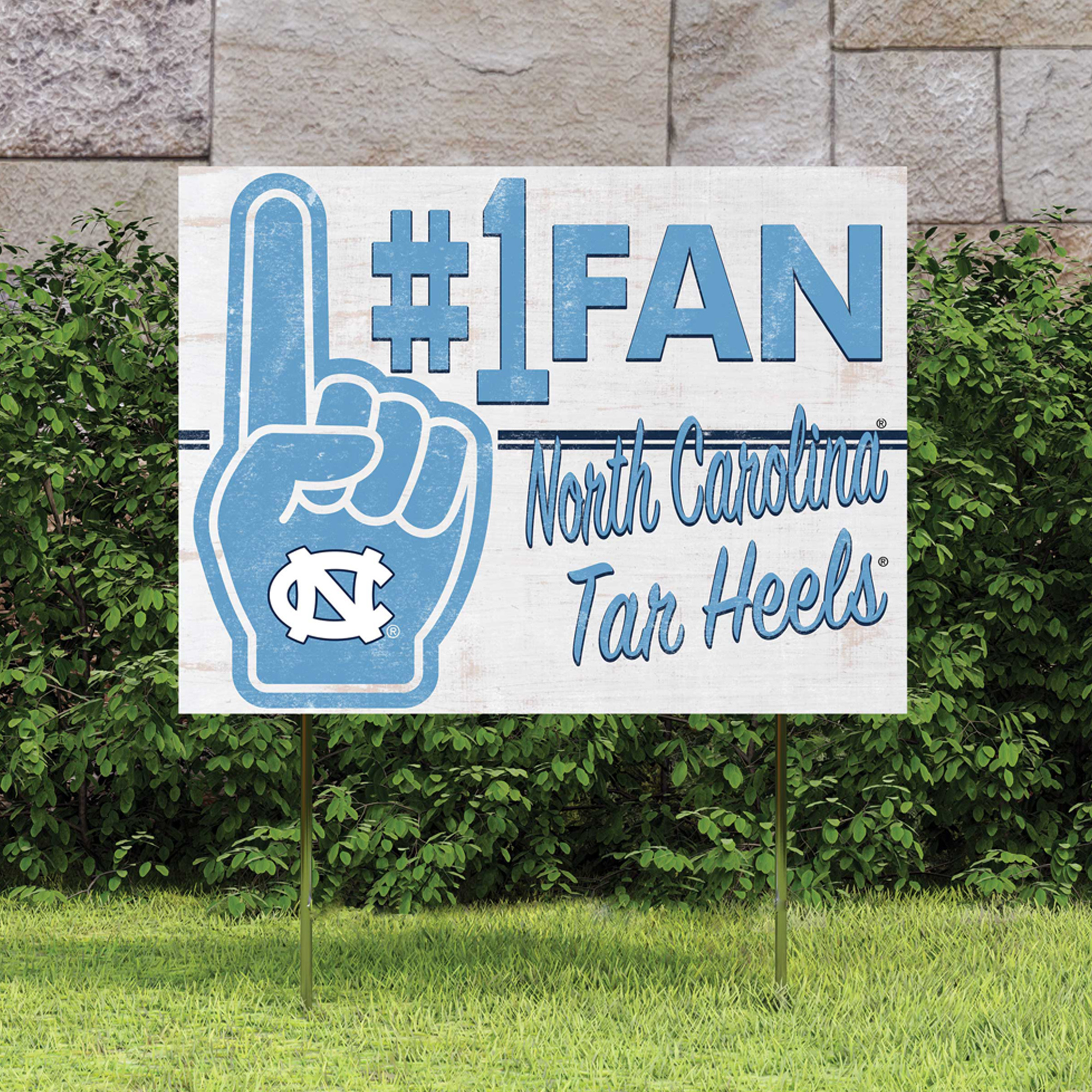 North Carolina Tar Heels 18'' x 24'' #1 Fan Yard Sign - Image 5