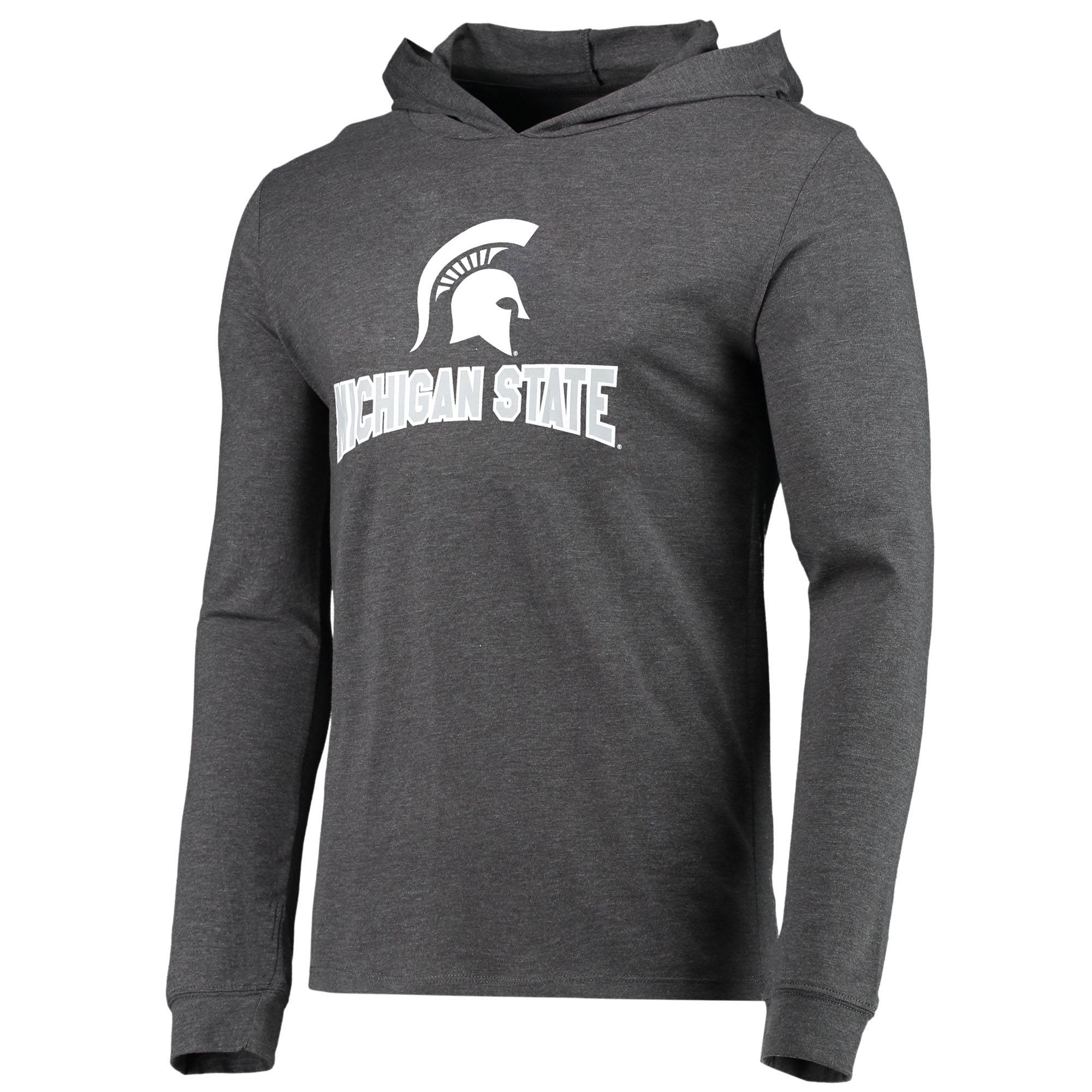 Men's Concepts Sport Green/Heather Charcoal Michigan State Spartans Meter Long Sleeve Hoodie T-Shirt & Jogger Pajama Set - Image 3