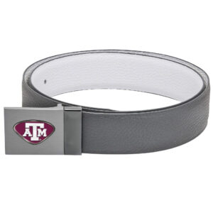 Gray Texas A&M Aggies Reversible Leather Belt