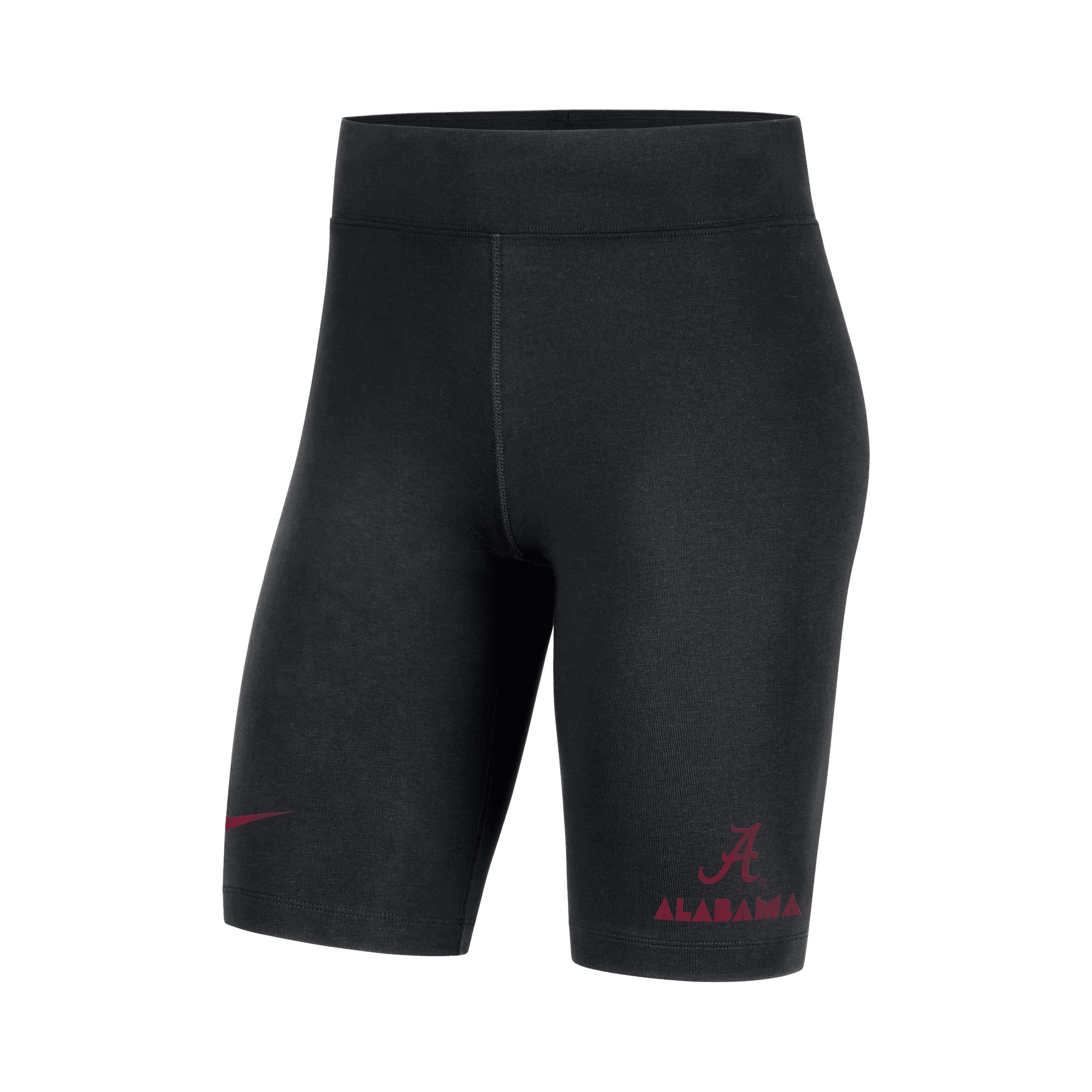 Women's Nike Black Alabama Crimson Tide Essential Tri-Blend Bike Shorts - Image 3