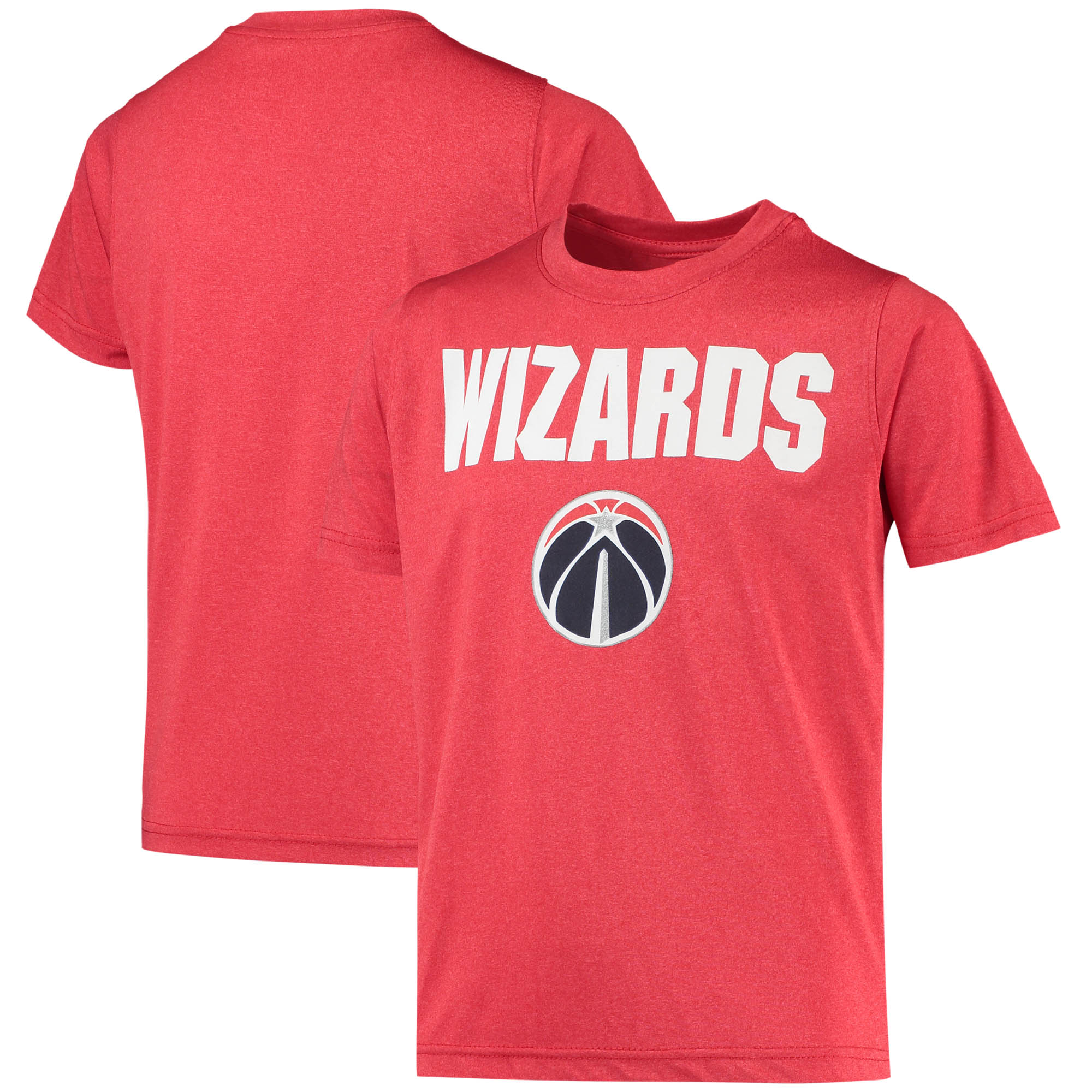 Youth Red Washington Wizards Team & Logo T-Shirt - Image 7