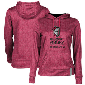 Women's Crimson Belmont Abbey Crusaders Grandparent Pullover Hoodie