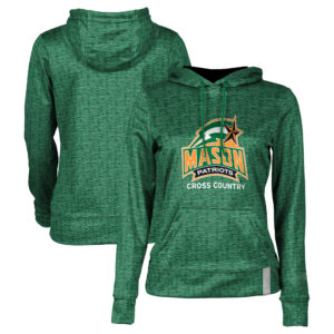 Women's Green George Mason Patriots Cross Country Pullover Hoodie
