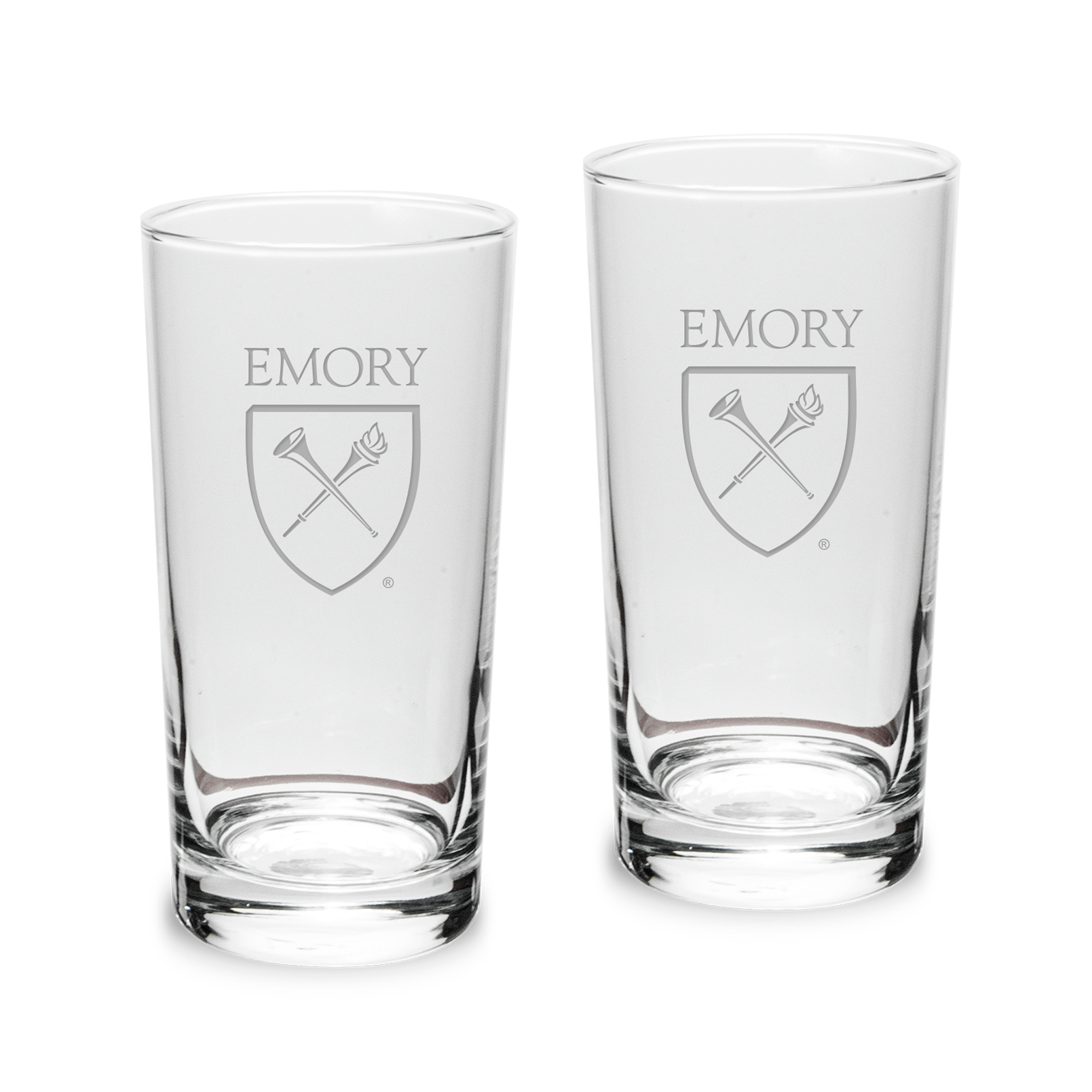 Emory Eagles 10oz. 2-Piece Highball Glass Set