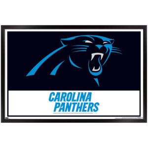 Carolina Panthers 35.75'' x 24.25'' Framed Leagues Logo Poster