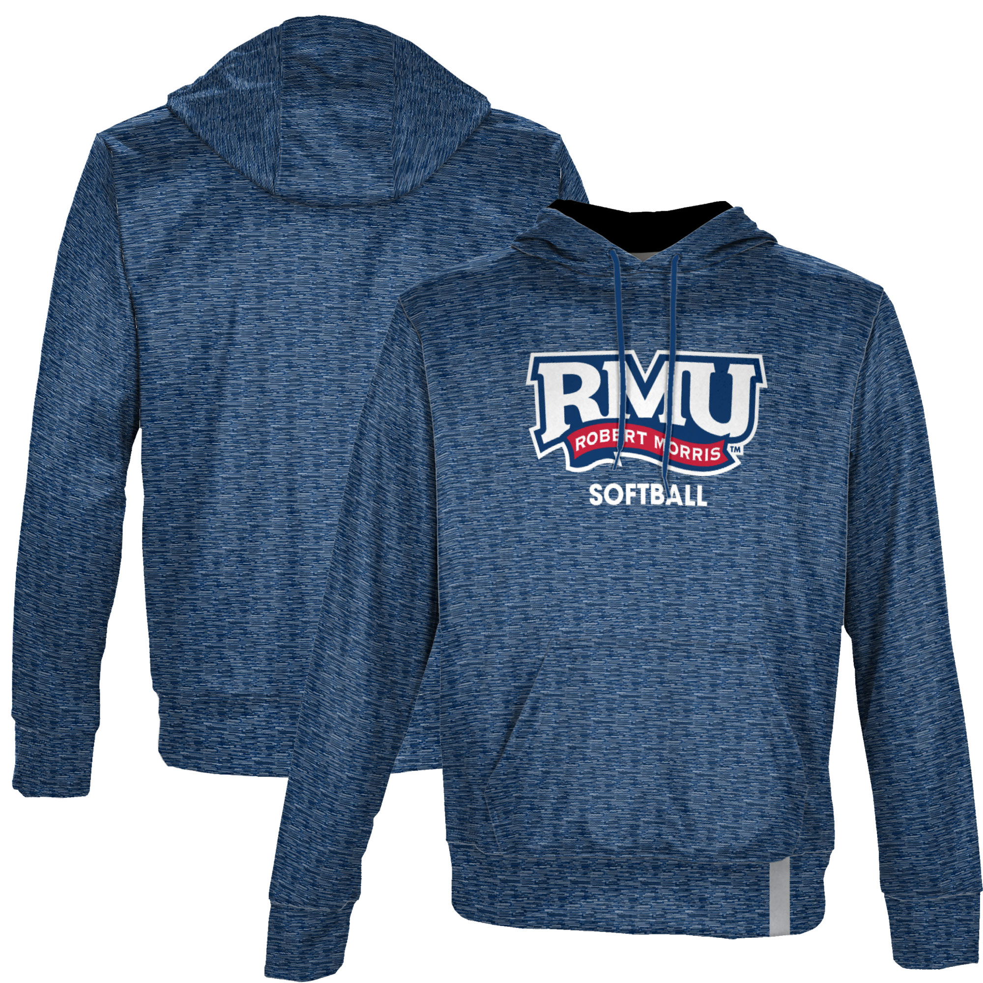 Men's ProSphere Blue Robert Morris Colonials Softball Name Drop Pullover Hoodie - Image 5