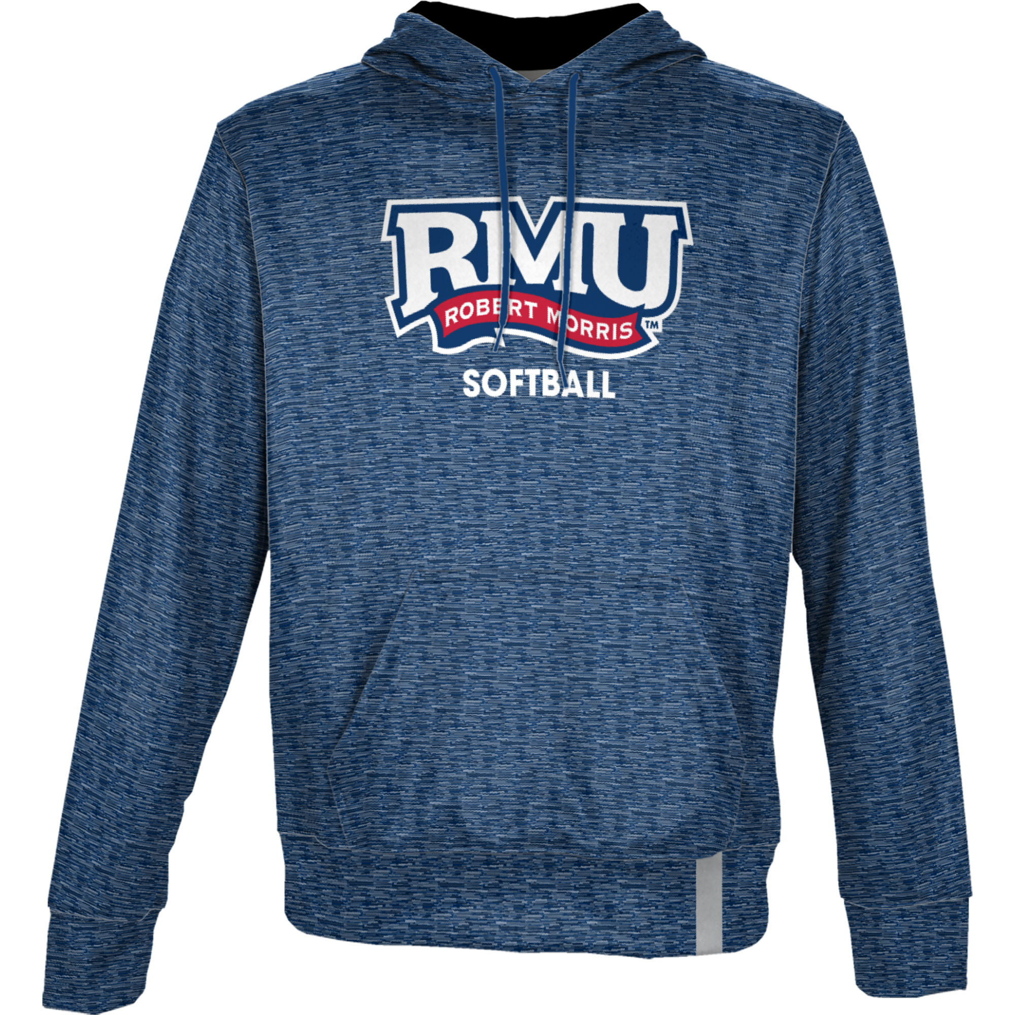Men's ProSphere Blue Robert Morris Colonials Softball Name Drop Pullover Hoodie - Image 3