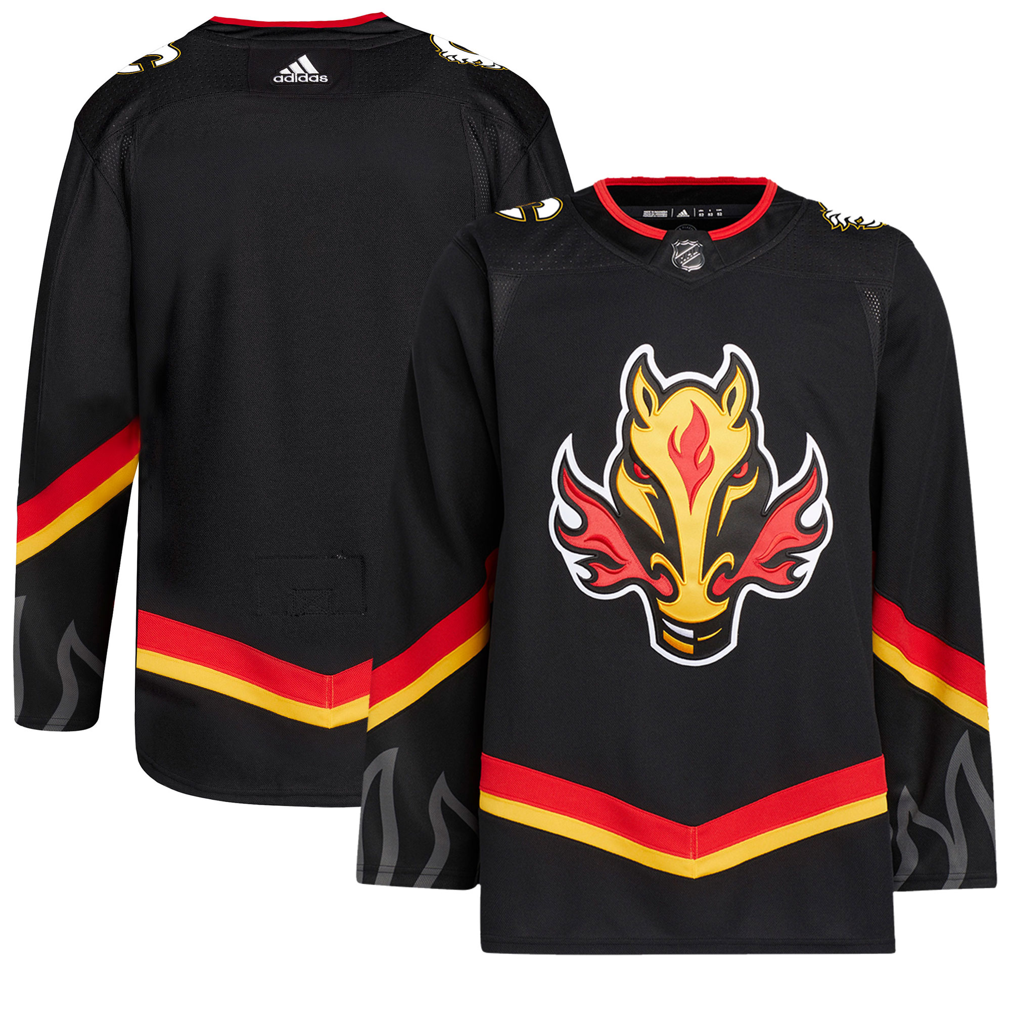 Men's adidas Black Calgary Flames Alternate Primegreen Authentic Jersey