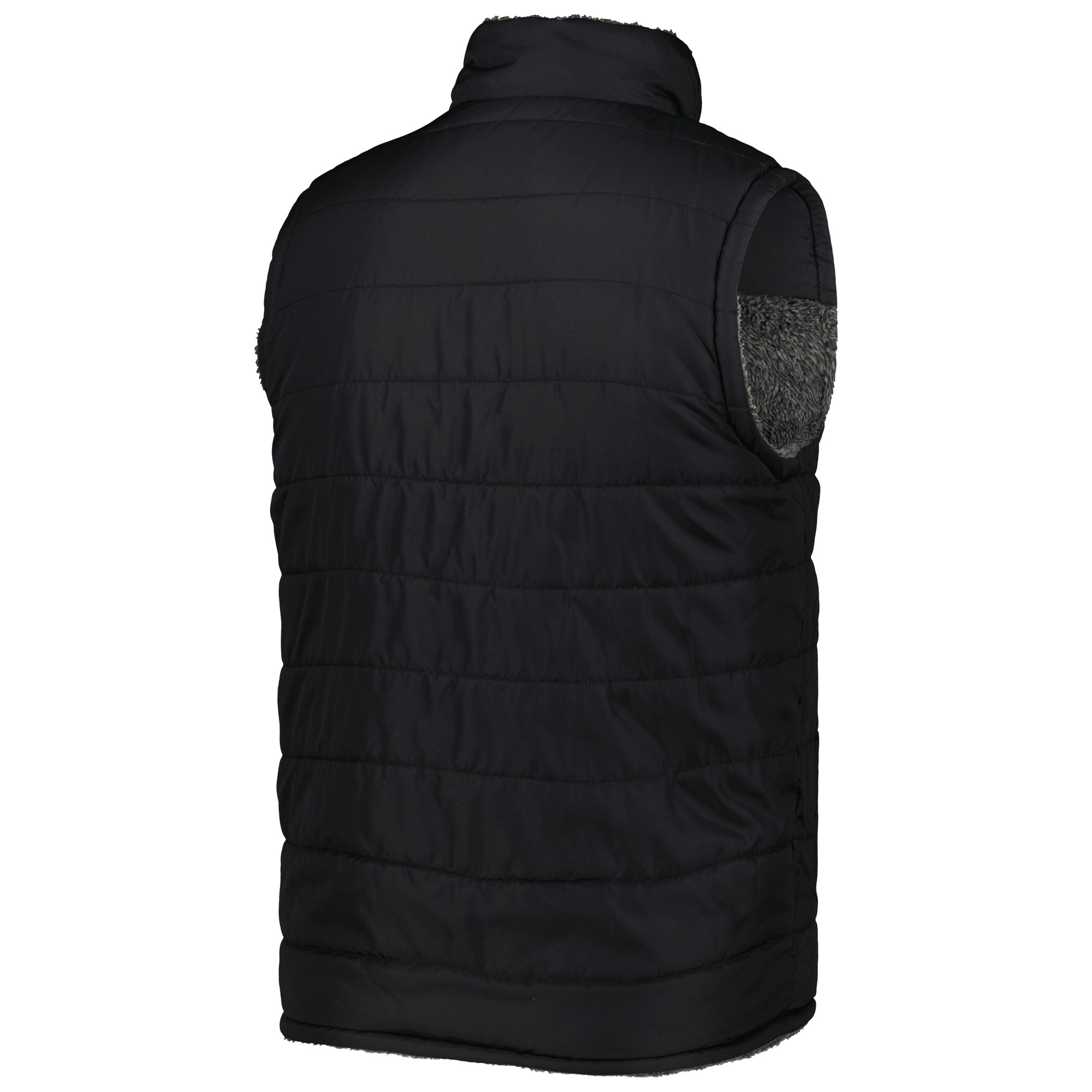 Men's G-III Sports by Carl Banks Black/Charcoal Chicago White Sox Power Hitter Reversible Full-Zip Vest - Image 10