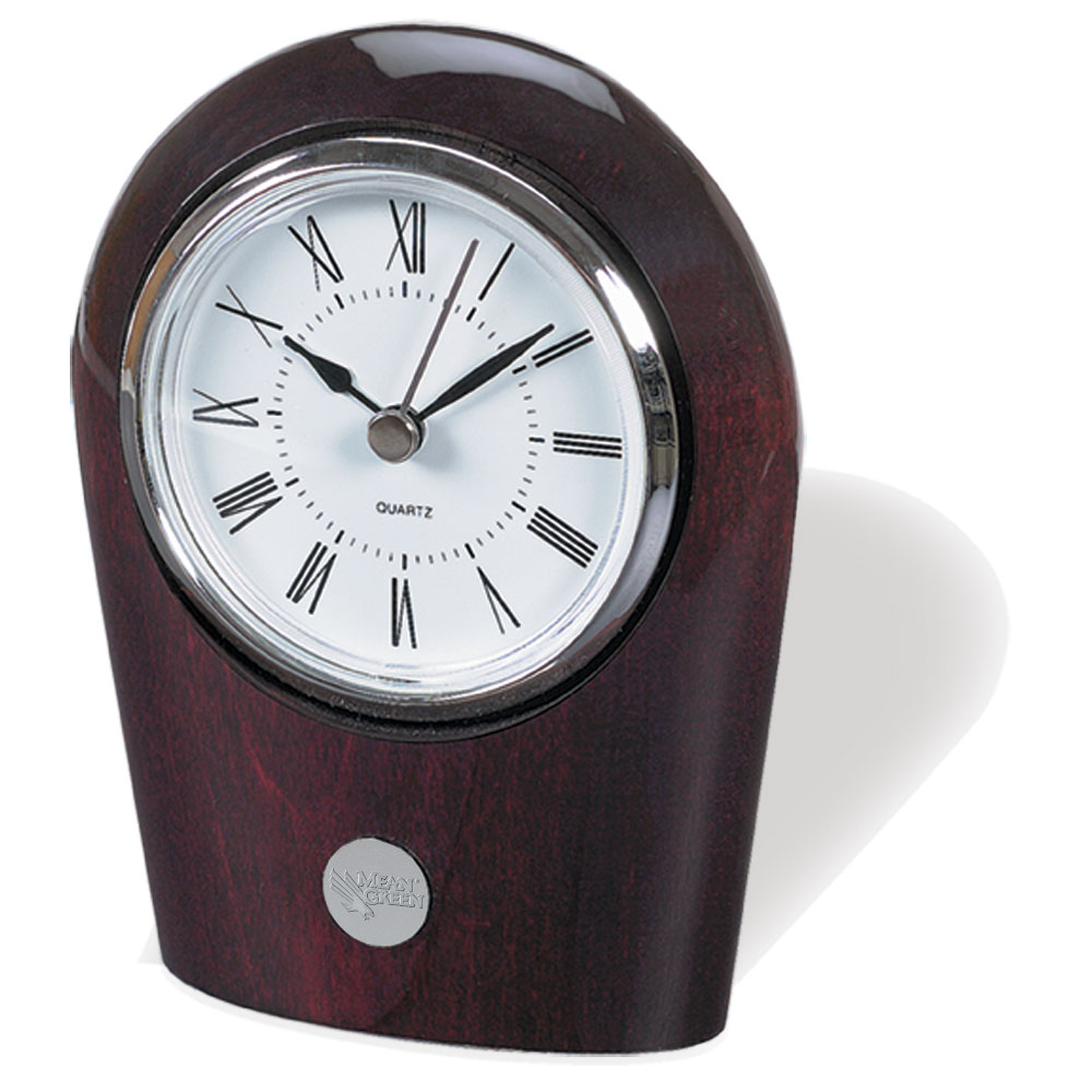 Silver North Texas Mean Green Palm Clock