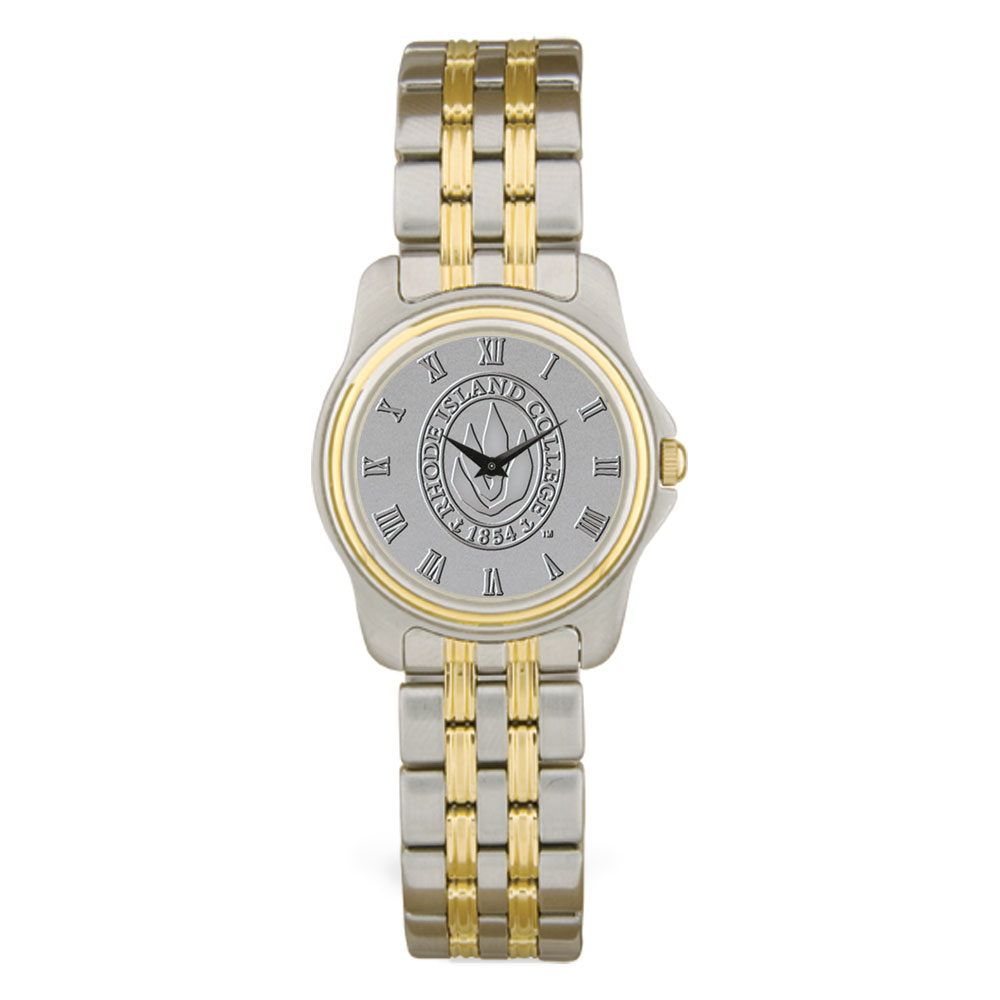 Women's Silver/Gold Rhode Island Anchormen Two-Tone Wristwatch