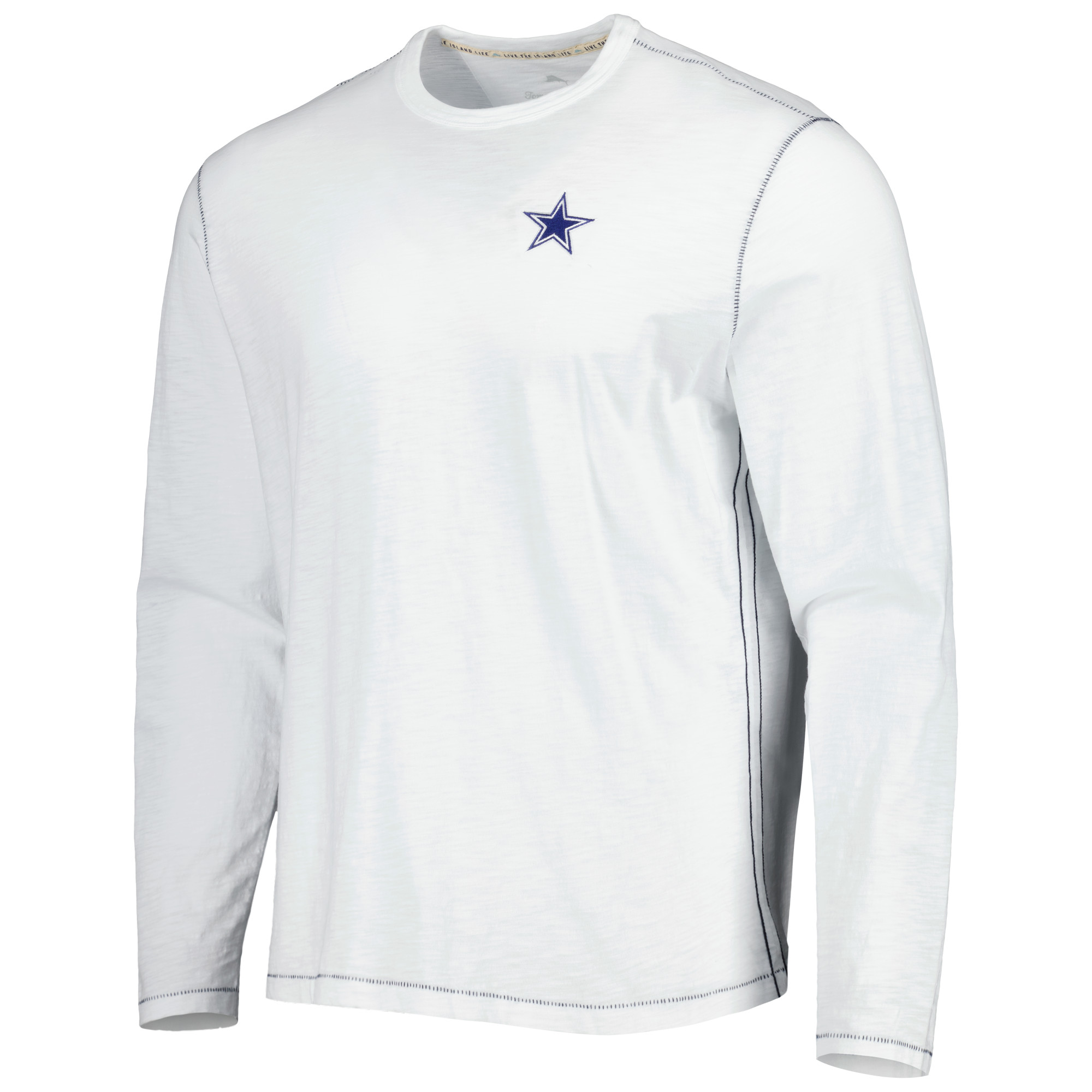 Men's Tommy Bahama White Dallas Cowboys Laces Out Billboard Long Sleeve T-Shirt - Image 3