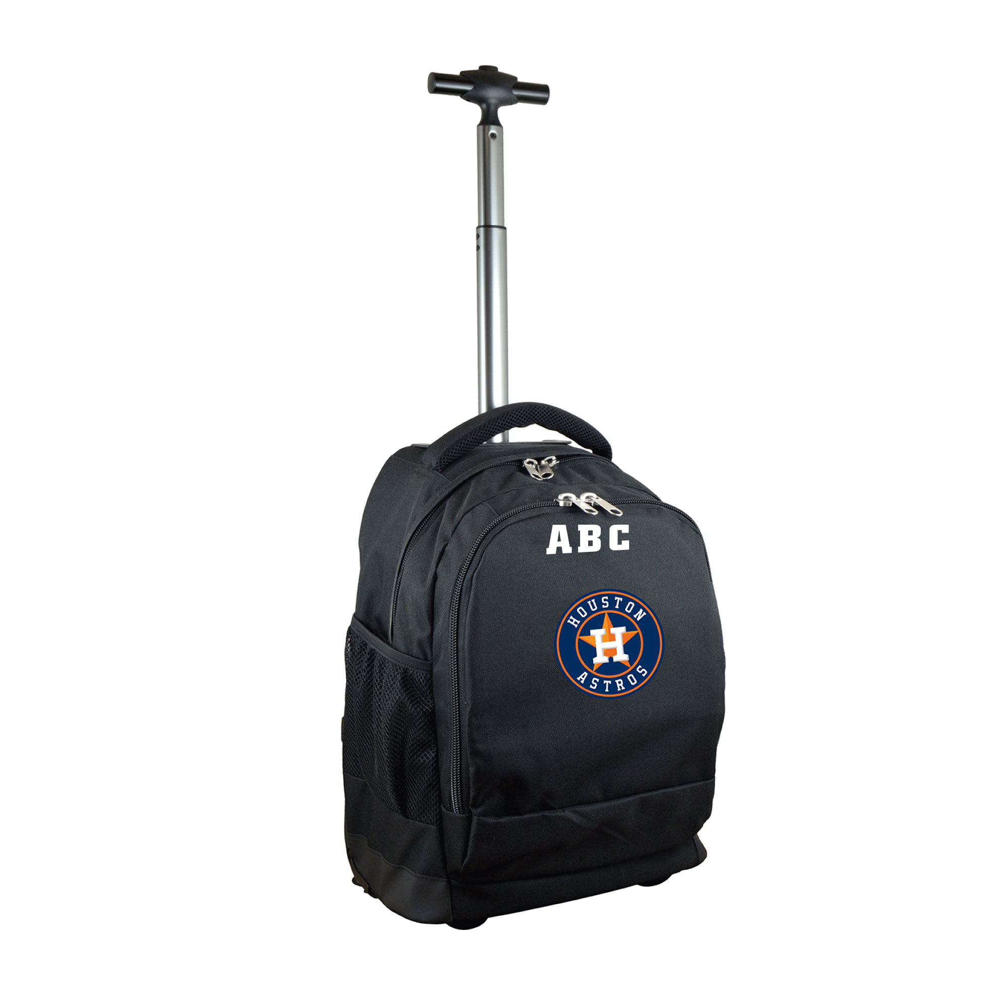 MOJO Black Houston Astros 19'' Personalized Premium Wheeled Backpack - Image 2