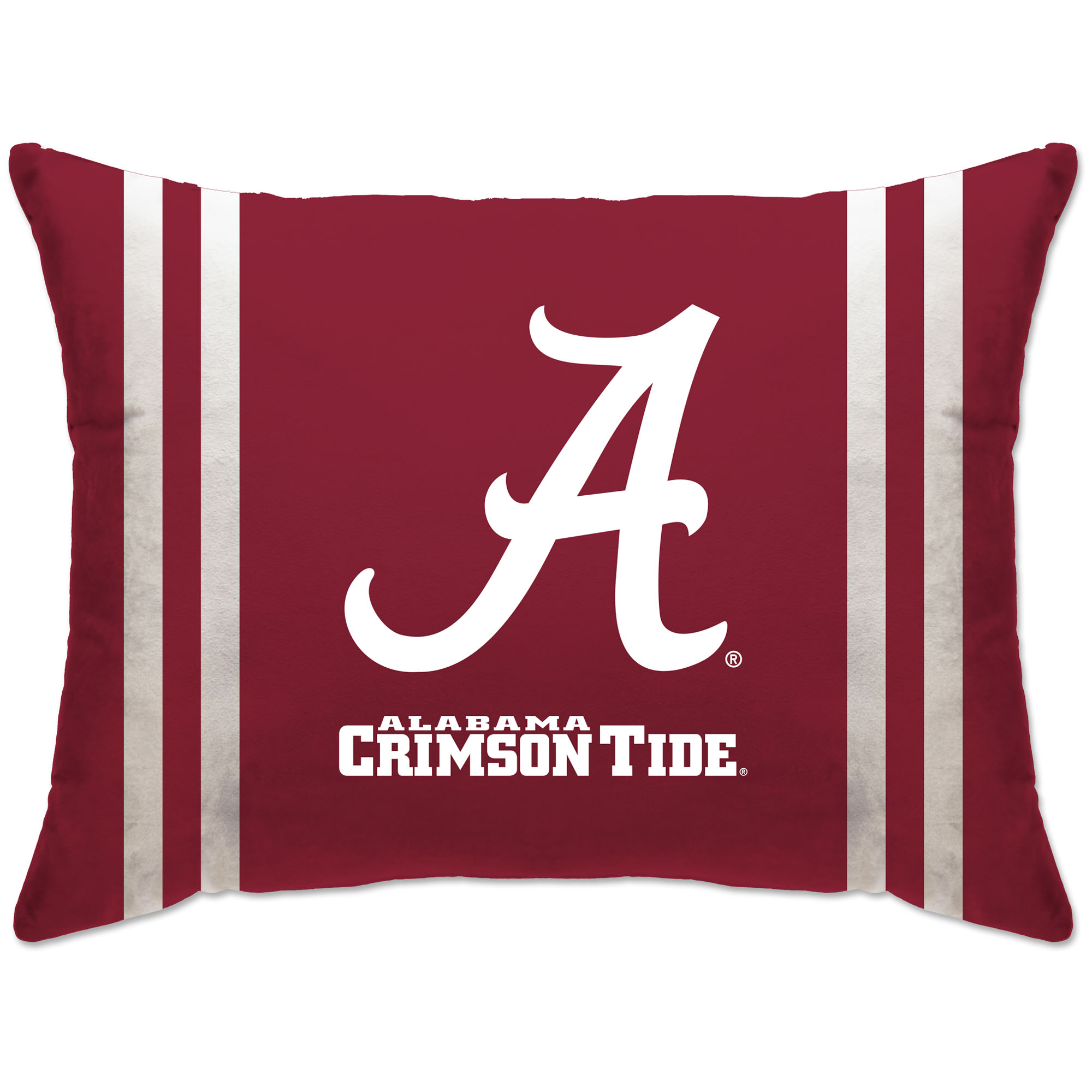 Alabama Crimson Tide 20'' x 26'' Standard Stripe Logo Bed Pillow