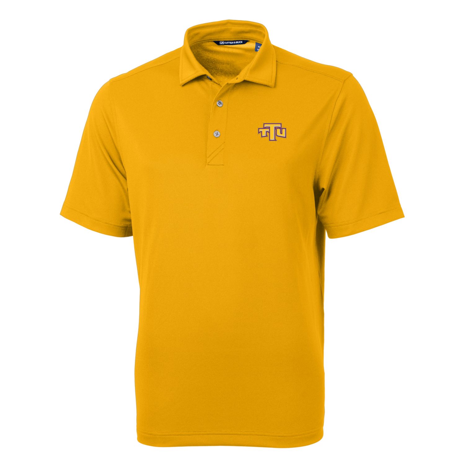 Men's Cutter & Buck Gold Tennessee Tech Golden Eagles Virtue Eco Pique Recycled Polo - Image 6