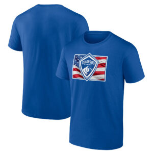 Men's Royal Colorado Rapids Banner State T-Shirt