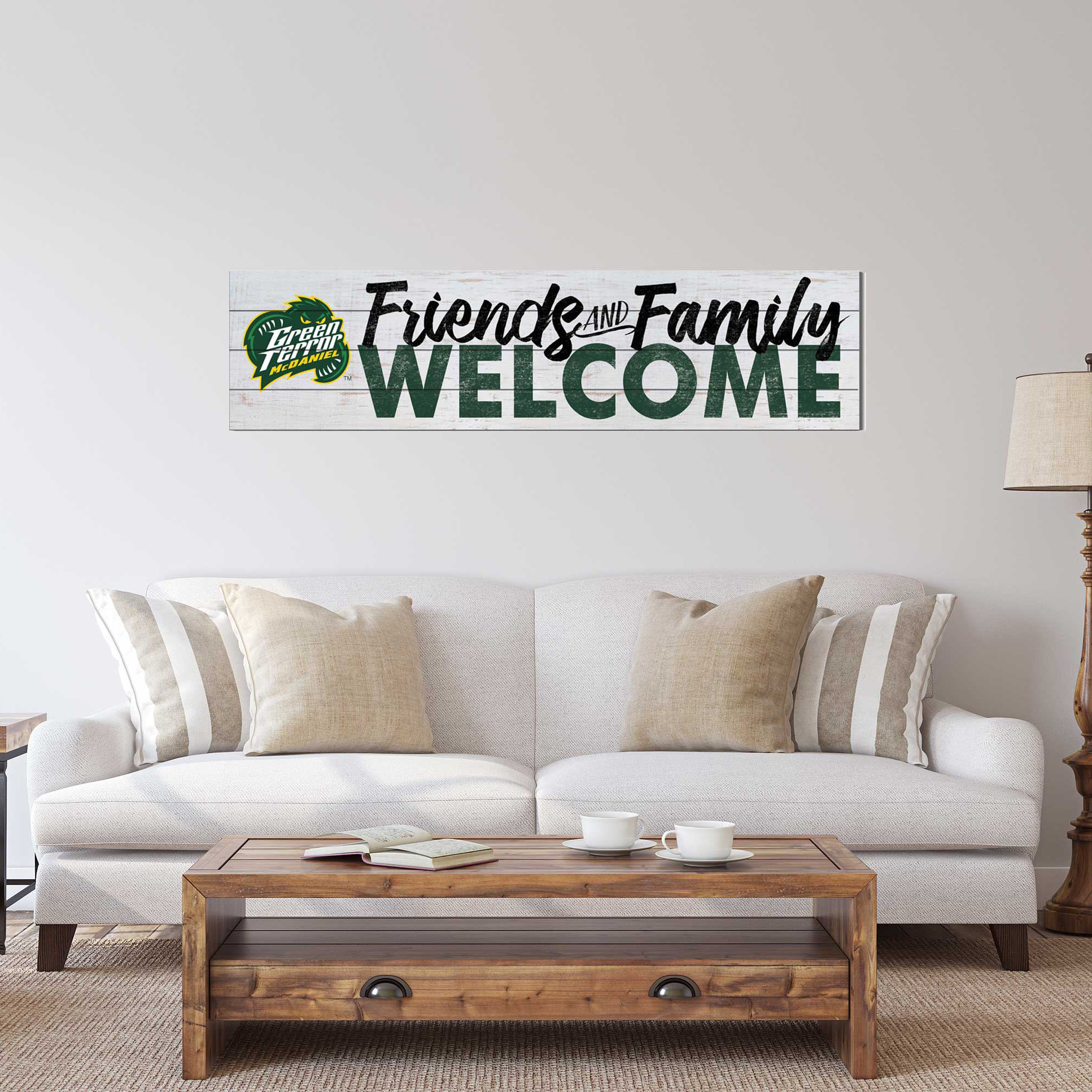 McDaniel Green Terror 10'' x 40'' Friends & Family Welcome Sign - Image 3