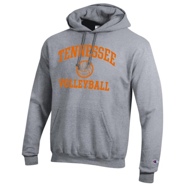 Men's Champion Heather Gray Tennessee Volunteers Volleyball Icon Powerblend Pullover Hoodie - Image 6