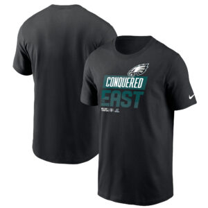 Men's Nike Black Philadelphia Eagles 2022 NFC East Division Champions Locker Room Trophy Collection T-Shirt