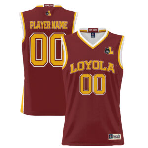 Youth GameDay Greats Maroon Loyola Chicago Ramblers NIL Pick-A-Player Lightweight Basketball Jersey