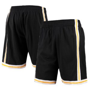 Los Angeles Lakers Black Team Colour Swingman Short By Mitchell & Ness - Mens