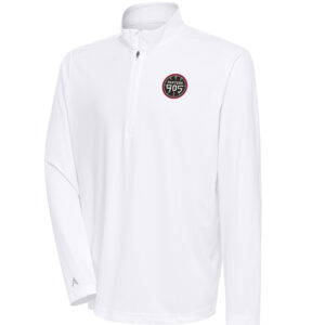 Men's Antigua  White Raptors 905 Tribute Quarter-Zip Pullover Top