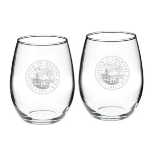 Saint Martin's Saints 21oz. Two-Piece Stemless Wine Glass Set