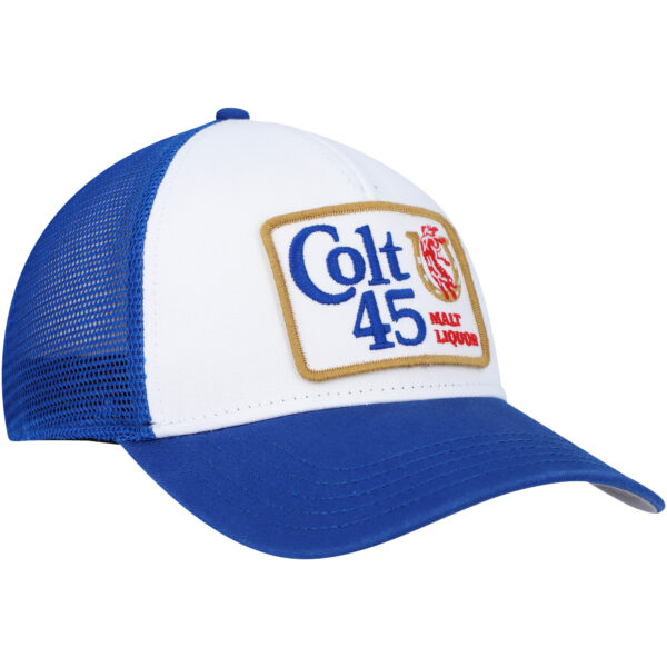 Men's American Needle White/Blue Colt 45 Valin Trucker Snapback Hat - Image 8