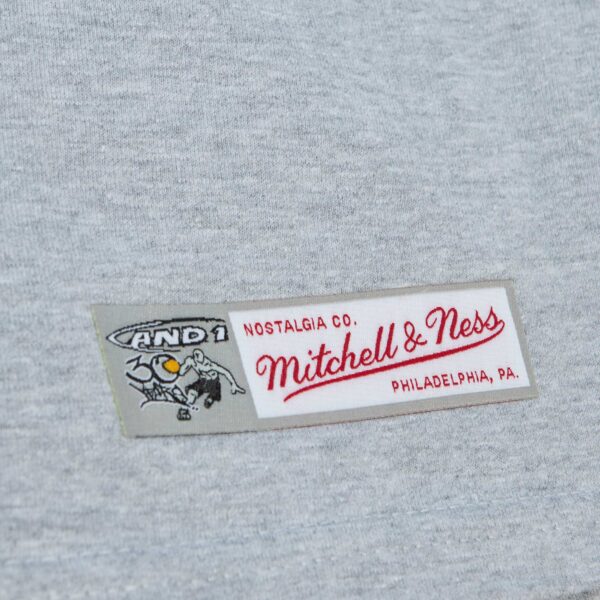 Men's Mitchell & Ness Heather Gray And 1 Basketball T-Shirt - Image 6