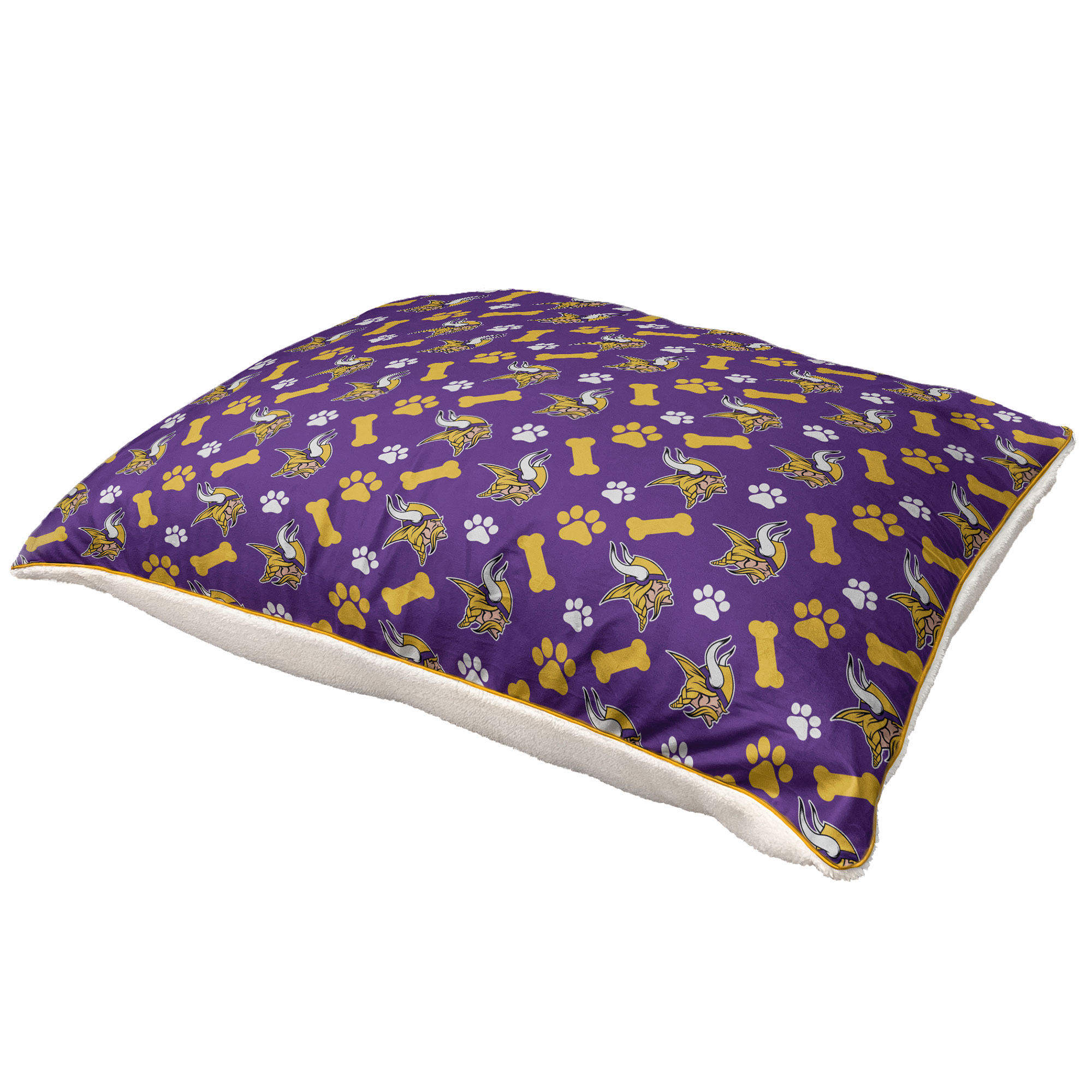 Pegasus Minnesota Vikings 35" x 44" Bones Sherpa Pet Bed