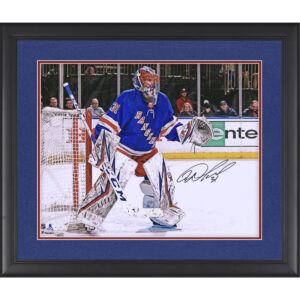 Igor Shesterkin New York Rangers Autographed Framed 16" x 20" NHL Debut Photograph