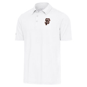 Men's Antigua  White San Francisco Giants Par Polo