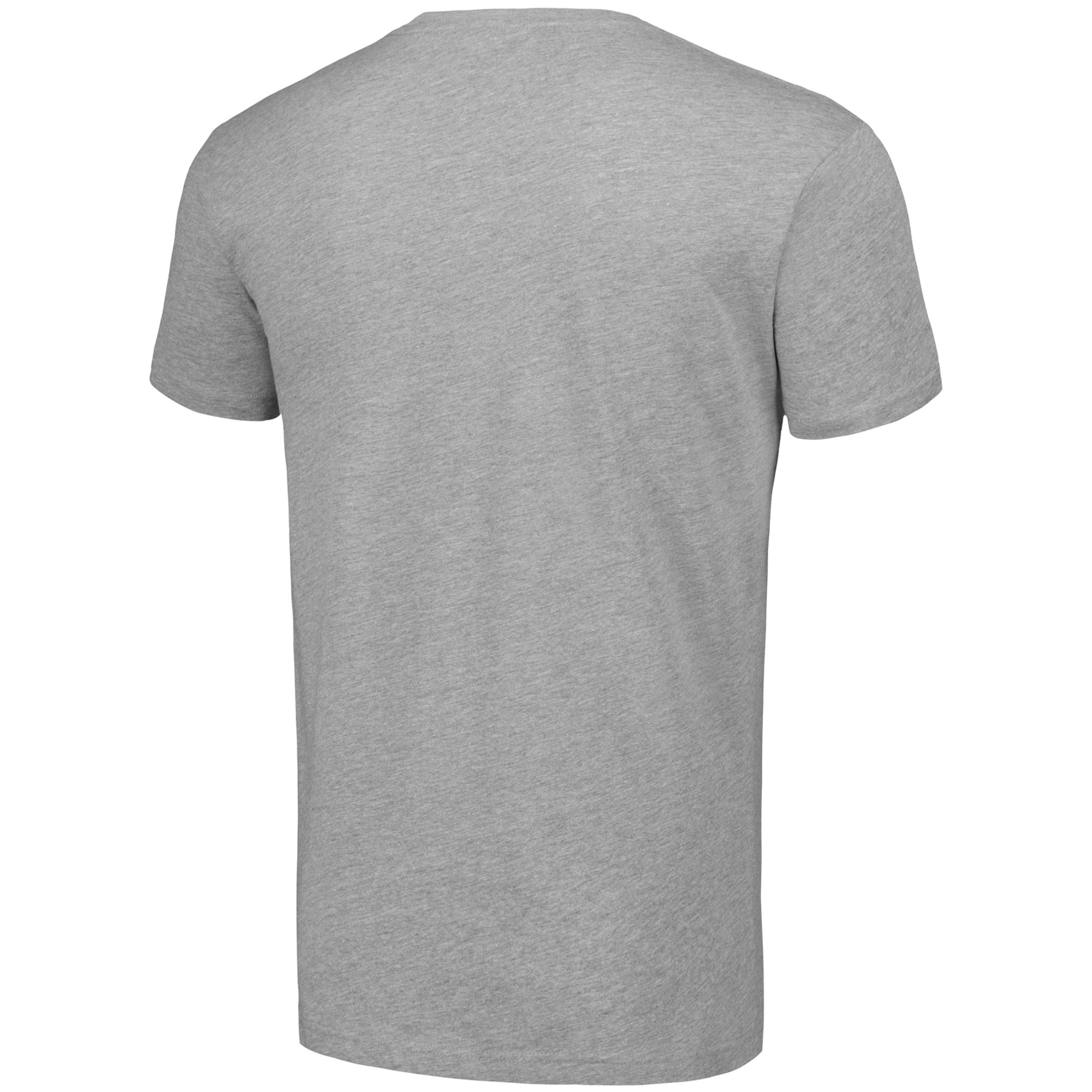 Men's Starter Heather Gray Calgary Flames Half Puck T-Shirt - Image 4