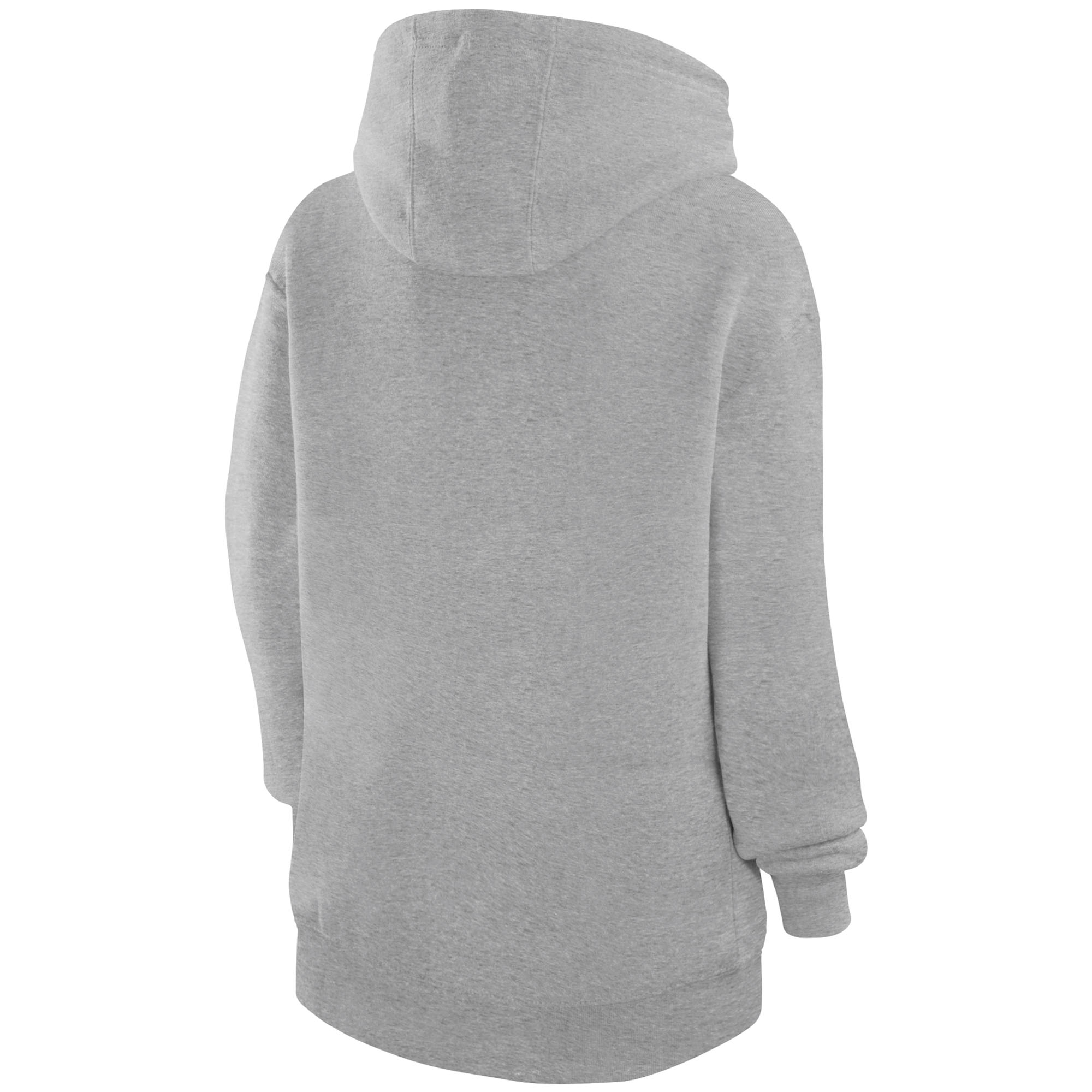 Men's Cutter & Buck Gray New York Mets Roam Eco Recycled Tri-Blend Half-Zip Hoodie - Image 4