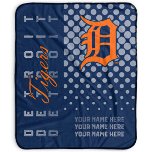 Pegasus Detroit Tigers 50" x 60" Dots Personalized Fleece Blanket