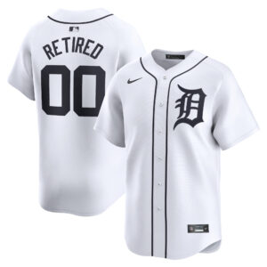 Men's Nike White Detroit Tigers Home Limited Pick-A-Player Retired Roster Jersey