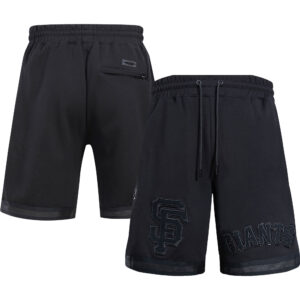 Men's Pro Standard Black San Francisco Giants Triple Black Pro Shorts