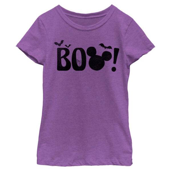 Girls Youth Mad Engine Purple Mickey Mouse T-Shirt