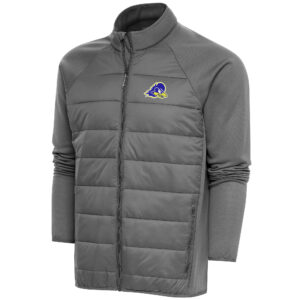 Men's Antigua  Steel Delaware Fightin' Blue Hens Altitude Quilted Full-Zip Jacket