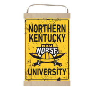 Northern Kentucky University Norse Reversible Faux Rust Banner Sign
