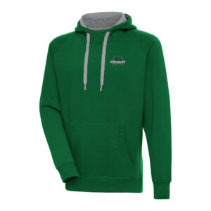 Men's Antigua  Green Binghamton Bearcats Victory Pullover Hoodie