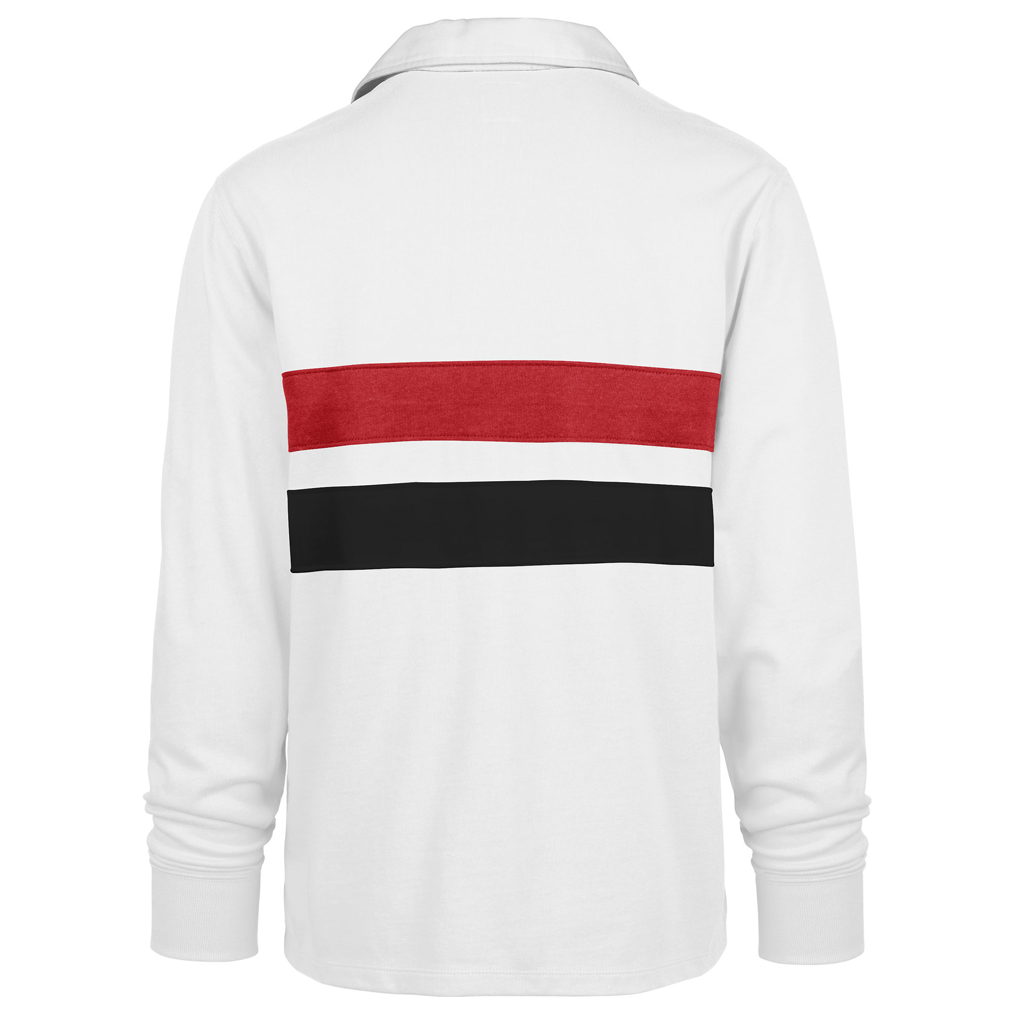 Men's '47 White Atlanta Falcons Sundays Clubhouse Knox Thames Long Sleeve Rugby Polo - Image 4