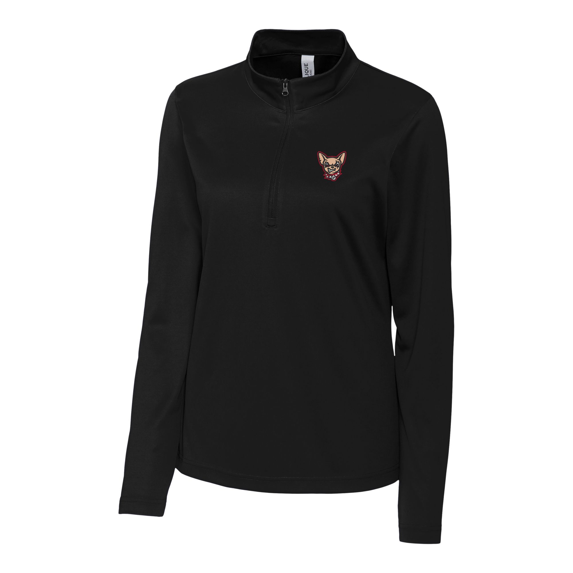 Women's Cutter & Buck Black El Paso Chihuahuas Clique Spin Eco Performance Half-Zip - Image 5